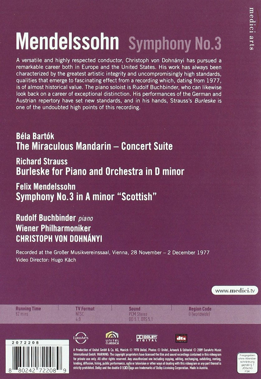 Dohnanyi Conducts Mendelssohn, Strauss and Bartok