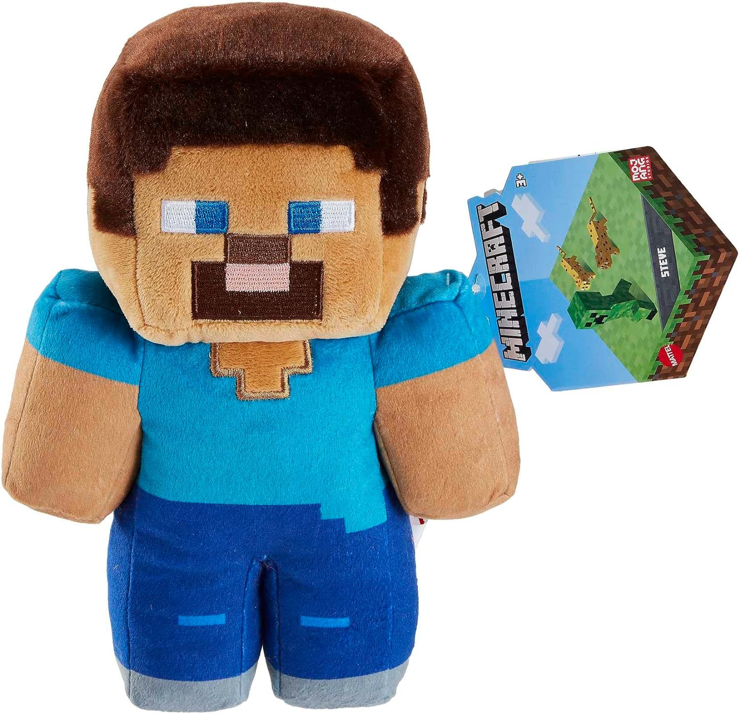 Mattel Minecraft Peluche Steve, personaje del videojuego, juguete +3 años (HHG11