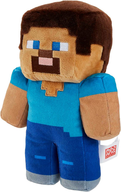 Mattel Minecraft Peluche Steve, personaje del videojuego, juguete +3 años (HHG11
