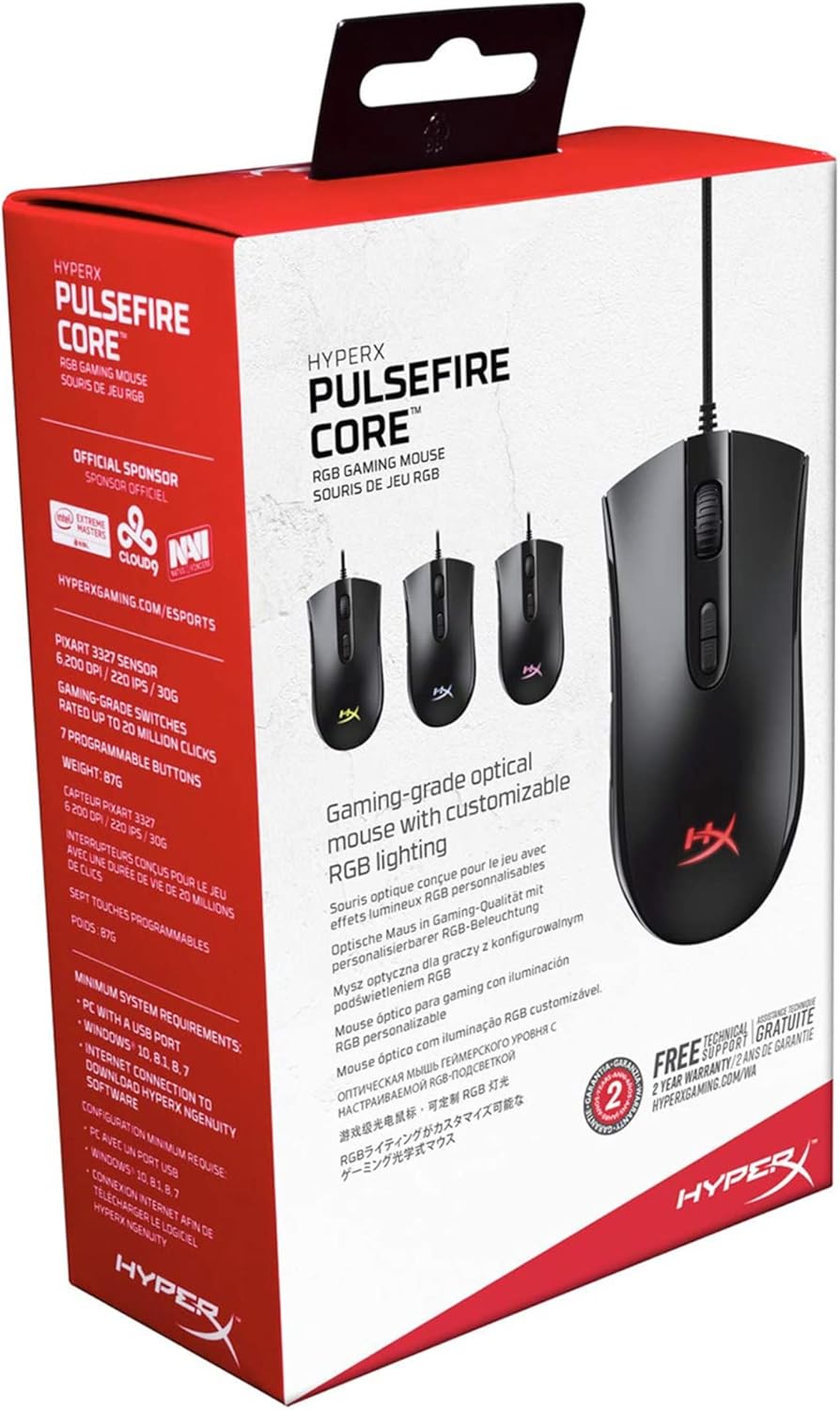 HyperX Pulsefire Core – RGB Gaming