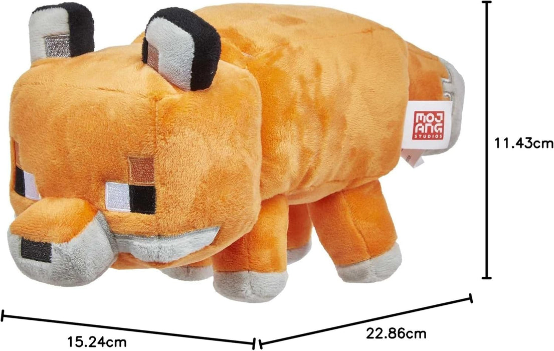 Mattel Sinoeem Plush 8-in Fox Character Doll, Soft, Collectible Gift for Fans Age 3 and Older HBN43 Brown