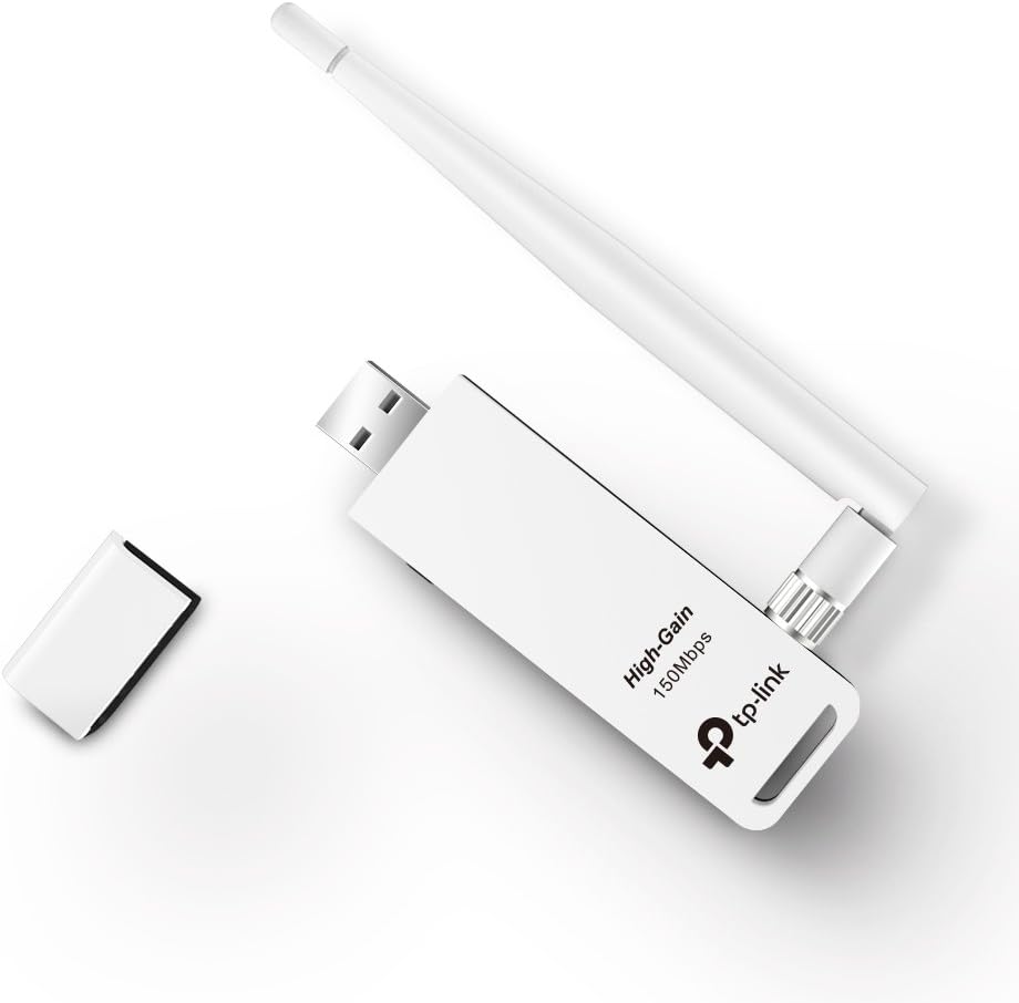 TP-LINK TL-WN722N 150 Mbps High Gain Wireless USB Adapter - White V2 Version