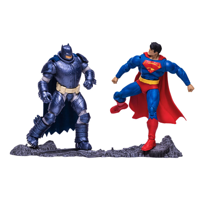 McFarlane TM15457, Figura de Accion Multipack, DC Superman vs Batman, Dark Knight Returns, Multicolor