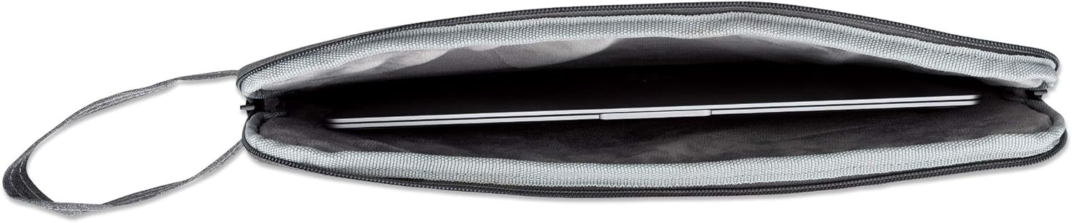 Manhattan Seattle Laptop Sleeve 14.5", Grey, Padded, Extra Soft Internal Cushioning, Main Compartment with double zips, Zippered Front Pocket, Carry Loop, Water Resistant and Durable, 3 Year Warranty
