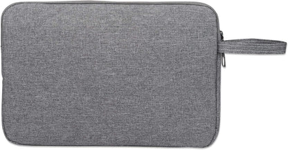 Manhattan Seattle Laptop Sleeve 14.5", Grey, Padded, Extra Soft Internal Cushioning, Main Compartment with double zips, Zippered Front Pocket, Carry Loop, Water Resistant and Durable, 3 Year Warranty