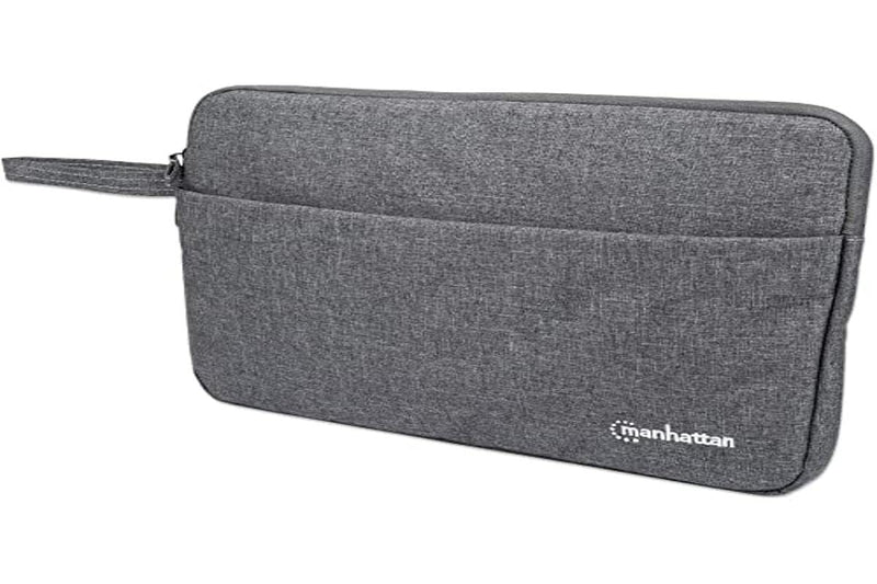 Manhattan Seattle Laptop Sleeve 14.5", Grey, Padded, Extra Soft Internal Cushioning, Main Compartment with double zips, Zippered Front Pocket, Carry Loop, Water Resistant and Durable, 3 Year Warranty