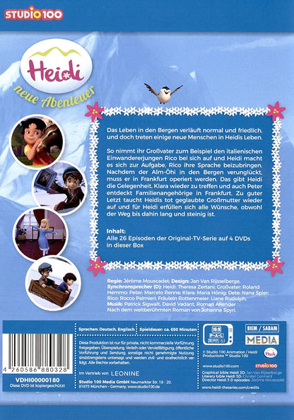 Heidi (CGI) - Staffel 2 - Komplettbox, 26 Folgen