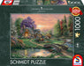 Schmidt Spiele, Thomas Kinkade: Sweetheart Retreat (1000 pc), Puzzle, Ages 12+
