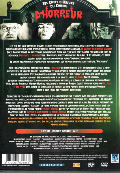 Les Chefs d'oeuvre du Cinéma d'Horreur (6 DVD)