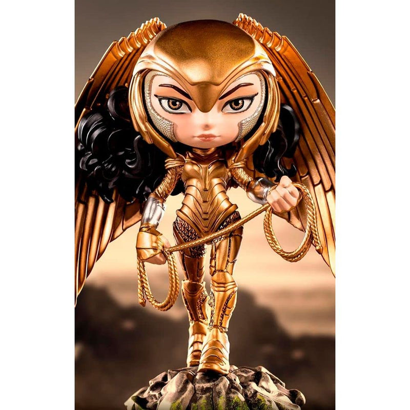 Iron Studios & MiniCo 32720-MC Wonder Woman WW84 Armored Version Minico Toy Scale Statue – DC Comics, Multicoloured, 1:10