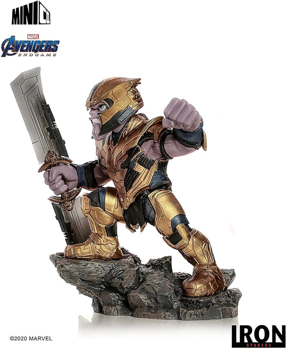 Iron Studios 26820-MC Marvel Avengers Official Thanos Endgame Mini Co Figure, Multicolor