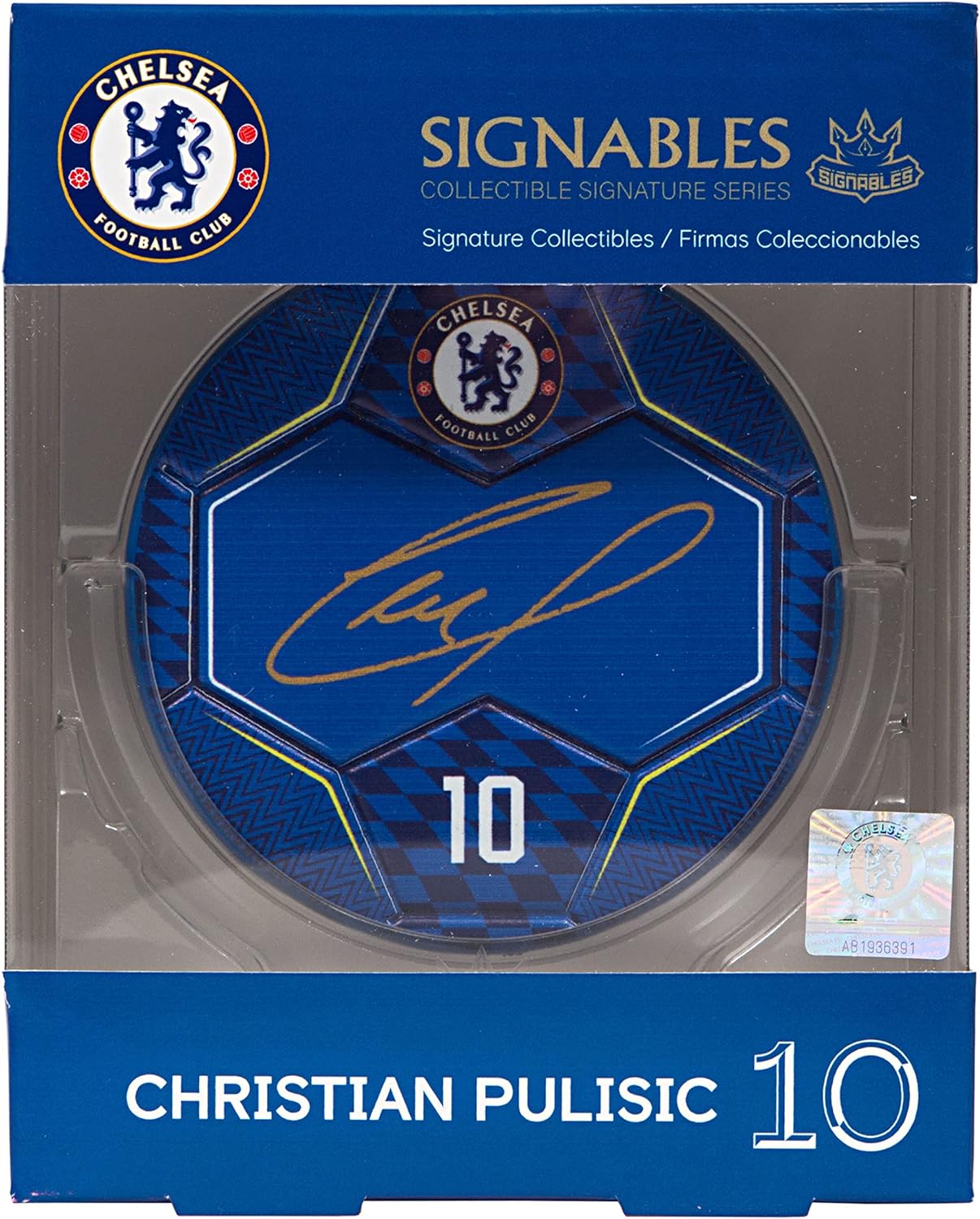 Chelsea F.C. SCHE CP Christian Pulisic Signables Signature Disk, Blue