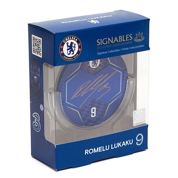 Signables SCHE RL Chelsea Romelu Lukaku Signature Disk