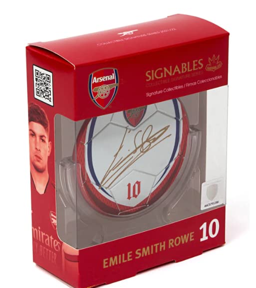 Signables Emile Smith-Rowe Disco de Firma, Color Arsenal, Talla única (SARS ESR
