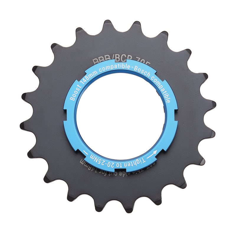 BBB BCR-70E - Pignone per Bicicletta elettrica (20T, Bosch, Boost Option