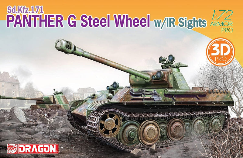 Dragon - 1/72 Sd.kfz. 171 Panther G Steel Wheel Ir Sights