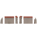Faller 232170 Old Town Wall Set Kit III