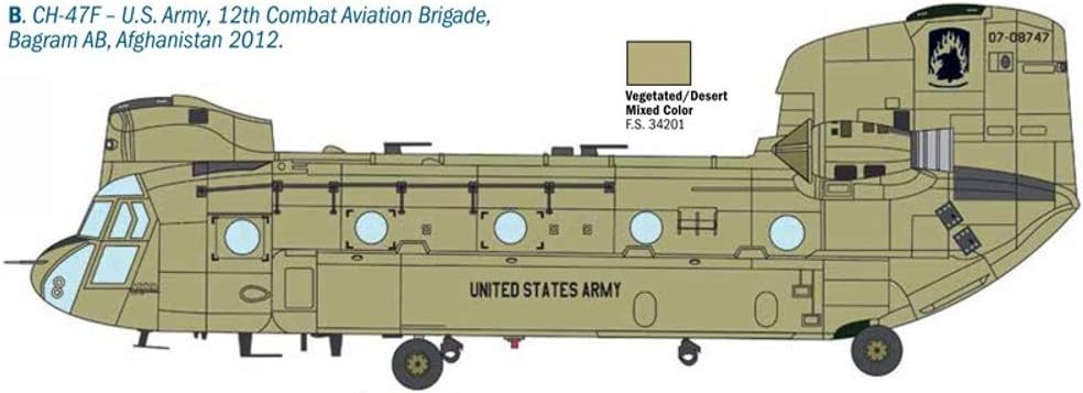 Italeri 510002779 Chinook HC.1/CH-47D, 1:48