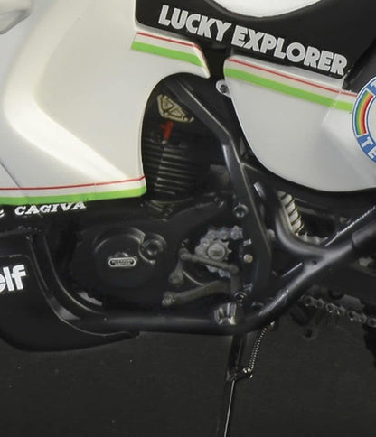 Italeri 3653S - 1:9 Cagiva Elephant 850 Winner 1987, Model Making, kit, Stand Model Making, Crafts, Hobbies, Gluing, Plastic kit, Detailed, 4643S, White