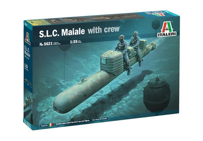 Italeri -5621 S.L.C. Pig with Crew, Scale 1:35, Model Kit, Plastic Model, Multicolor, IT5621