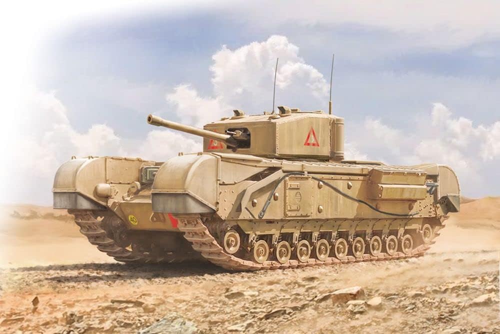 Italeri- Italia 7083S 1:72 Brit. Churchill MK. III-modelismo, Modelo de Suelo, Tinkering, Hobby, Pegado, Kit de plástico, Multicolor, Mittel (IT7083