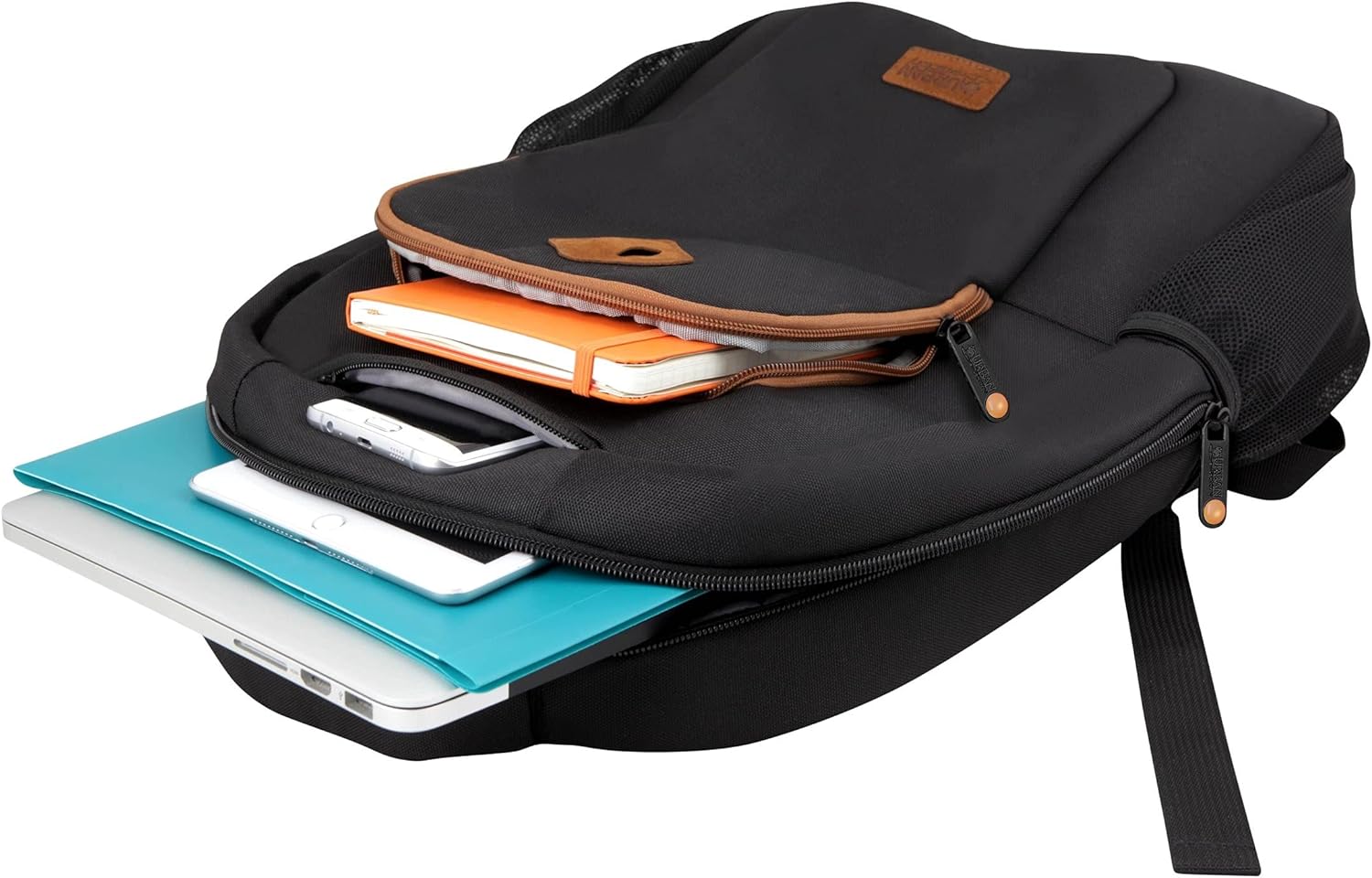 Urban Factory Eco Backpack, up to 14.1 inch Multifunctional Business Computer Laptop Backpack Unisex Spacious Laptop Backpack for Women and Men, Universal r-PET Fabric Backpack for Notebook