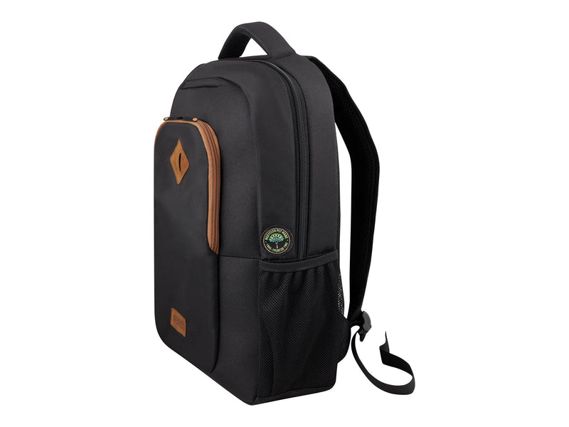 Urban Factory Eco Backpack, up to 14.1 inch Multifunctional Business Computer Laptop Backpack Unisex Spacious Laptop Backpack for Women and Men, Universal r-PET Fabric Backpack for Notebook