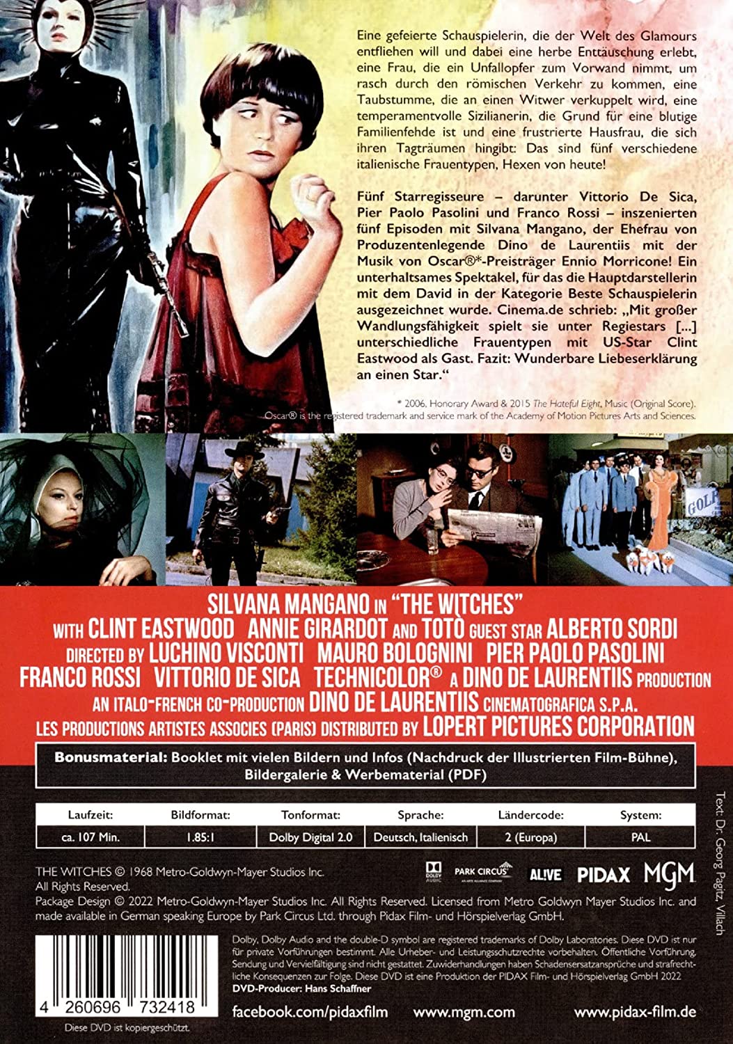 Hexen von heute (Le streghe) / Hochkarätig besetzter Episodenfilm von fünf Starregisseuren (Pidax Film-Klassiker