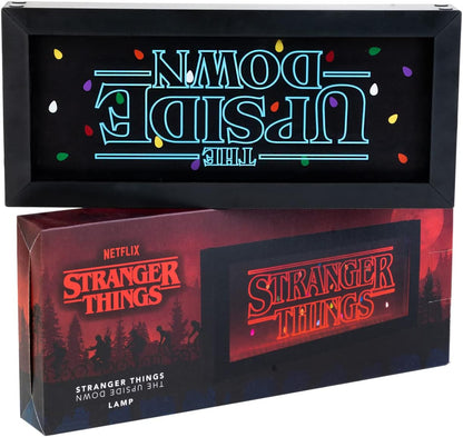 Grupo Erik Stranger Things Lamp | 4 Lighting Modes | Multi Coloured Lights | Flashing Lights | Stranger Things Merchandise | Neon Light | Led Lamp | Light Box | Usb Lamp | Night Light For Kids