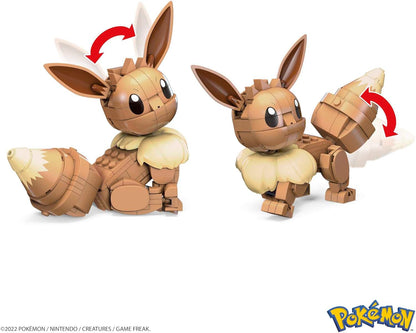 Mega Construx Pokémon Construye y Muestra Eeve Figura de +200 Bloques de construcción de Juguete para niños +6 años (Mattel HDL84