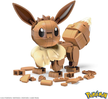 Mega Construx Pokémon Construye y Muestra Eeve Figura de +200 Bloques de construcción de Juguete para niños +6 años (Mattel HDL84