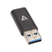 V7 - CABLES USB 3 A MALE TO USB-C F ADAPTER MINI BLACK USB ADAPTER