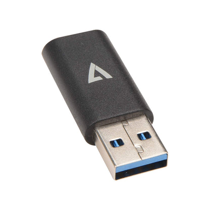 V7 - CABLES USB 3 A MALE TO USB-C F ADAPTER MINI BLACK USB ADAPTER