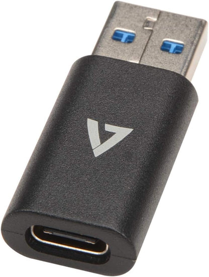 V7 - CABLES USB 3 A MALE TO USB-C F ADAPTER MINI BLACK USB ADAPTER