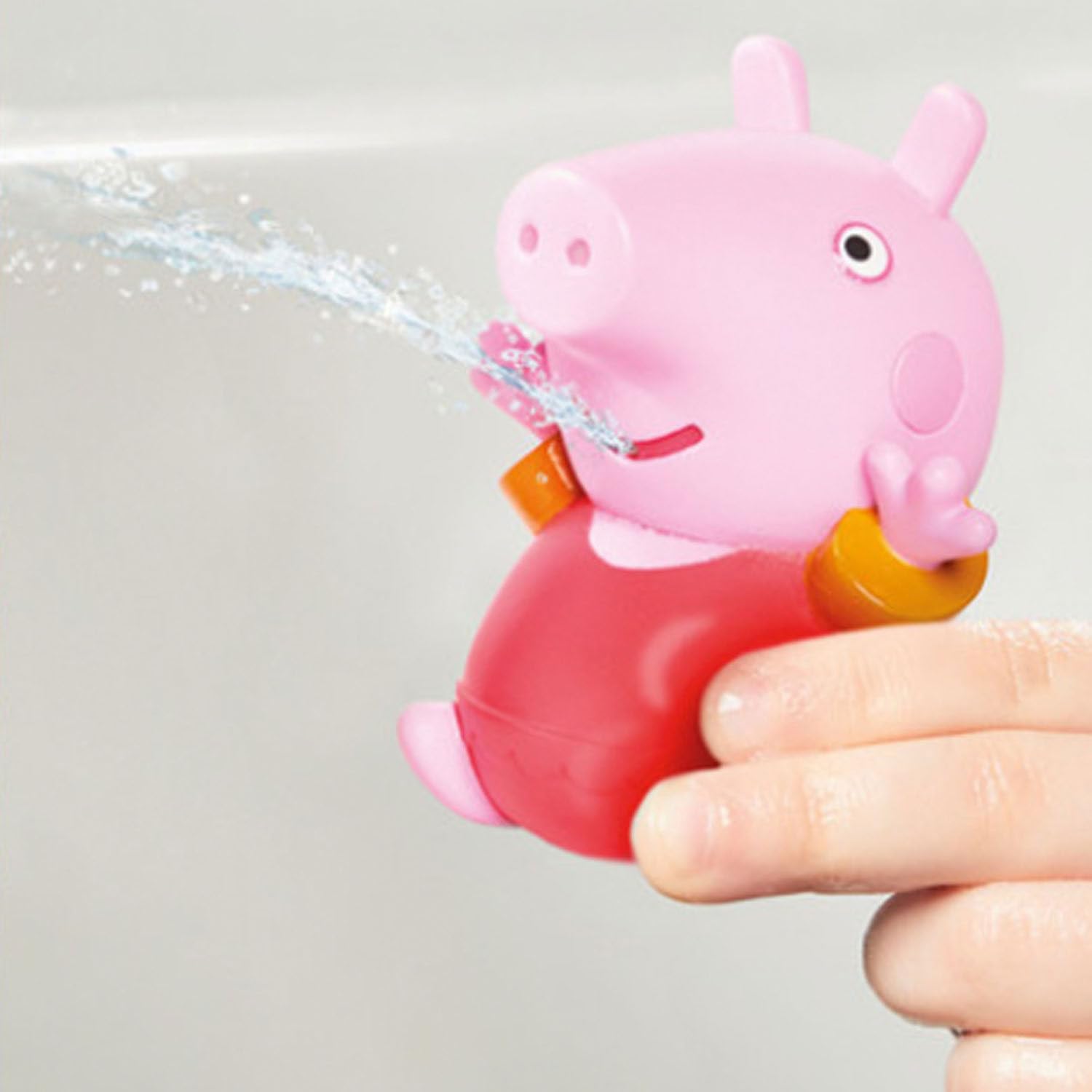 TOOMIES E73159 Tomy Peppa, Daddy Pig, Peppa & George Squirters, Baby, Kids Toys for Water Play, Fun Bath Accessories for Babies & Toddlers, Suitable for 18 Months, 2, 3 & 4 Year Olds,Pink, Small