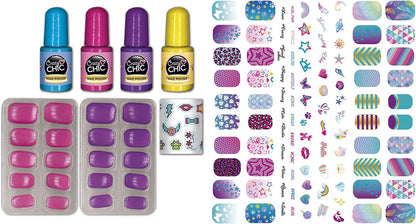 Clementoni Brillantes en la Oscuridad Set manicura Infantil, uñas Fluorescentes a Partir de 6 años (18689), Multicolor