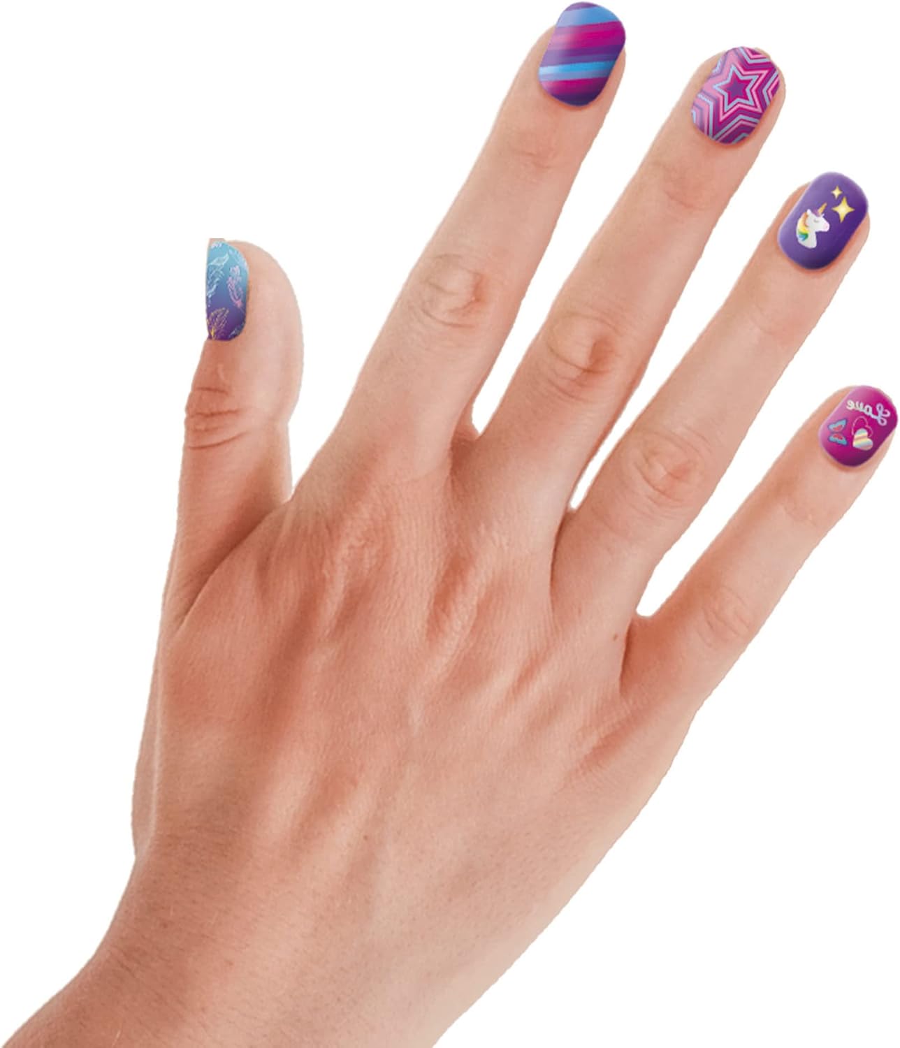 Clementoni Brillantes en la Oscuridad Set manicura Infantil, uñas Fluorescentes a Partir de 6 años (18689), Multicolor