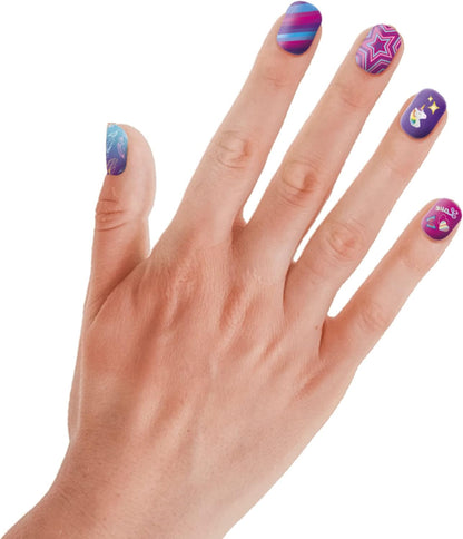 Clementoni Brillantes en la Oscuridad Set manicura Infantil, uñas Fluorescentes a Partir de 6 años (18689), Multicolor