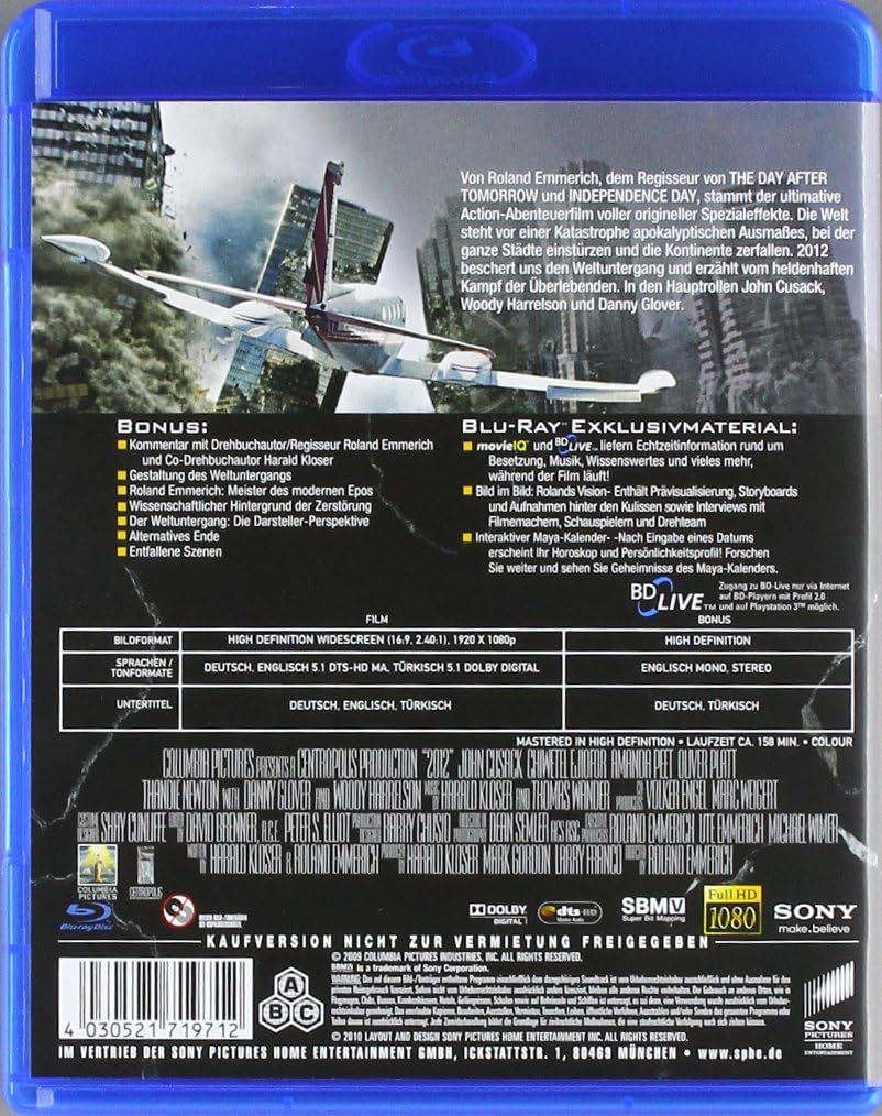 2012 (BLU-RAY) - VARIOUS