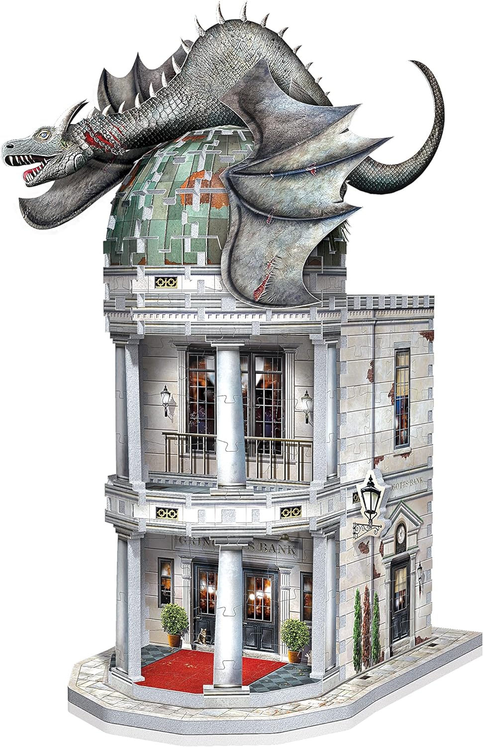 Wrebbit-Wrebbit3D Gringotts Bank Harry Potter Rompecabezas 3D, Color, único (JH-Products W3D-0514)