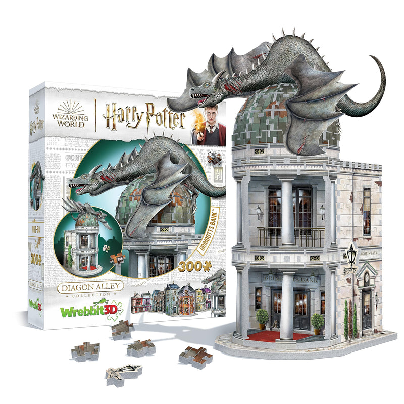 Wrebbit-Wrebbit3D Gringotts Bank Harry Potter Rompecabezas 3D, Color, único (JH-Products W3D-0514)
