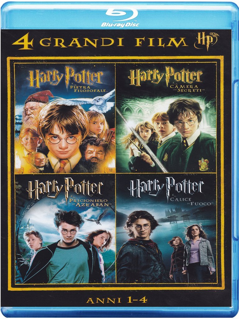 harry potter - 4 grandi film #01 (4 blu-ray) box set blu_ray Italian Import