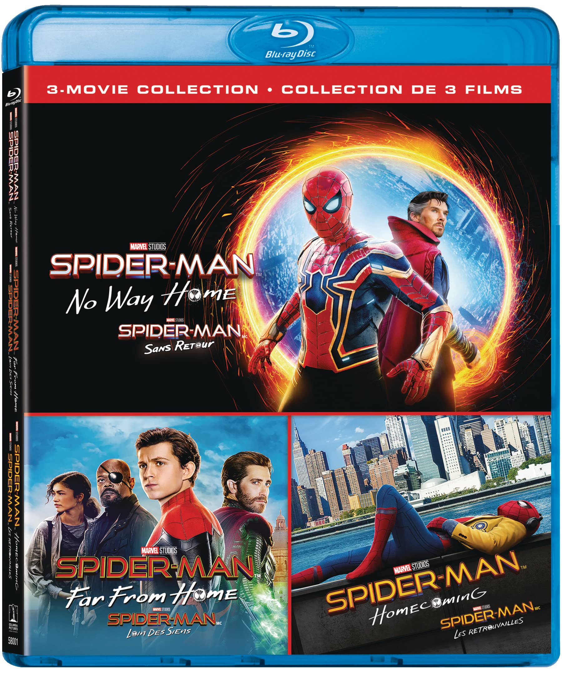 SPIDER-MAN: FAR FROM HOME / HOMECOMING / NO WAY HOME (BILINGUAL) (BLU-RAY/DIGITAL)