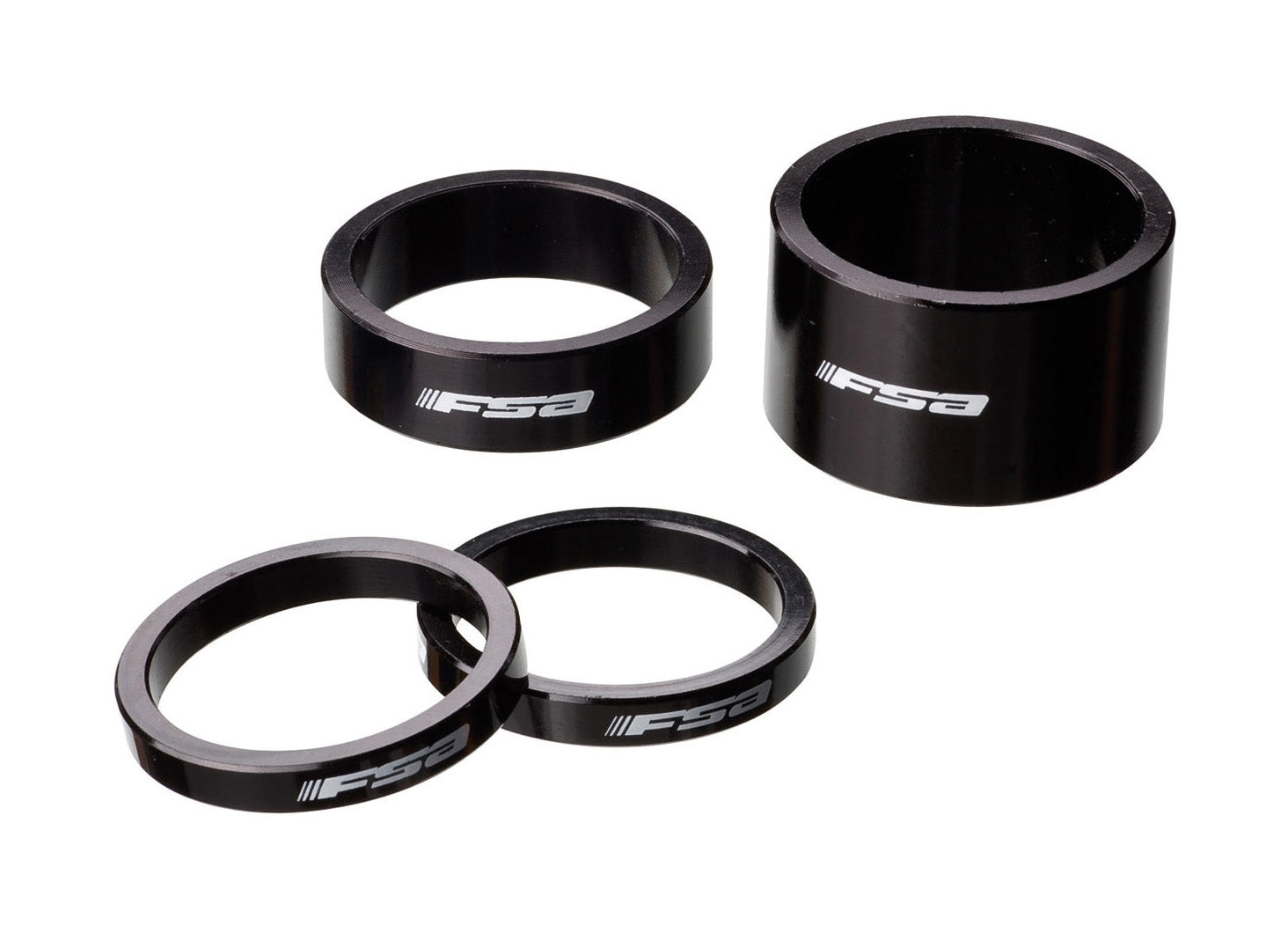 FSA, Spessore Alu 1.5-05mm Nero Unisex Adulto