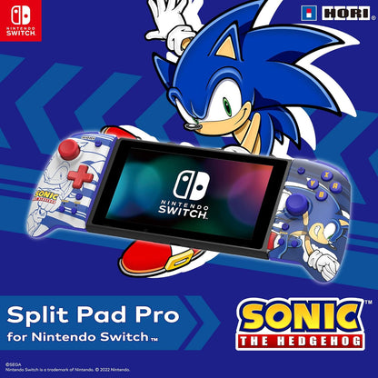Hori Split Pad Pro Handheld Mode Ergonomic Grip Controller (Sonic the Hedgehog) - Nintendo Switch  (Nintendo Switch)