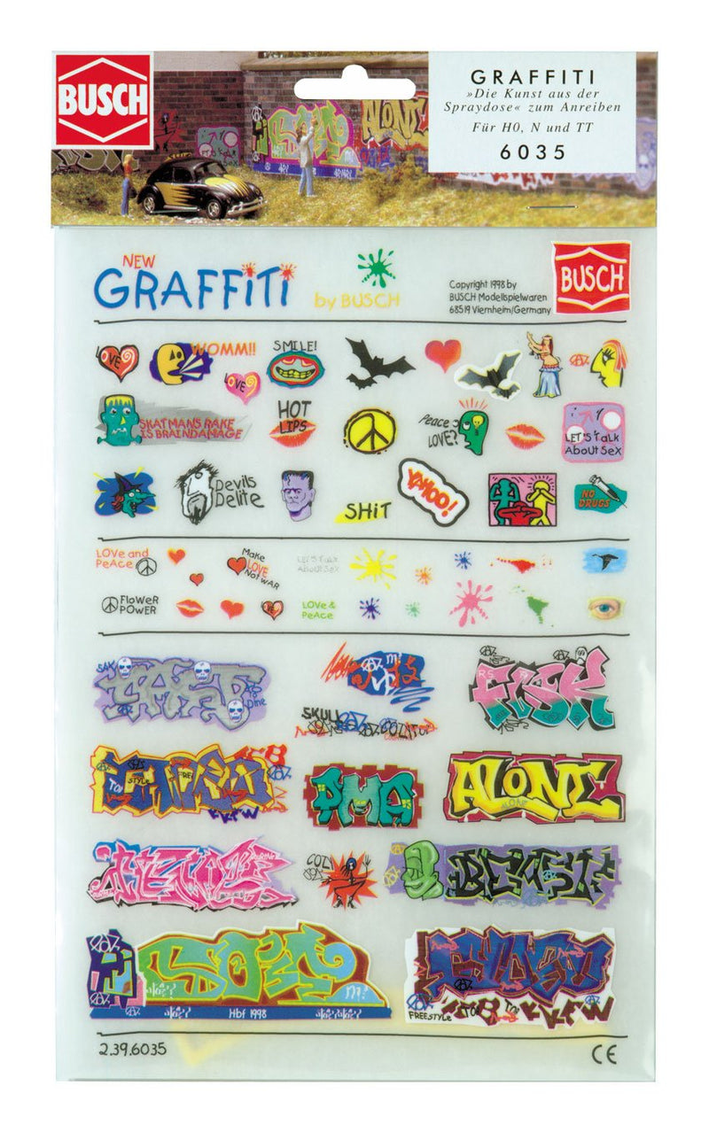 Rub On Graffiti Stickers