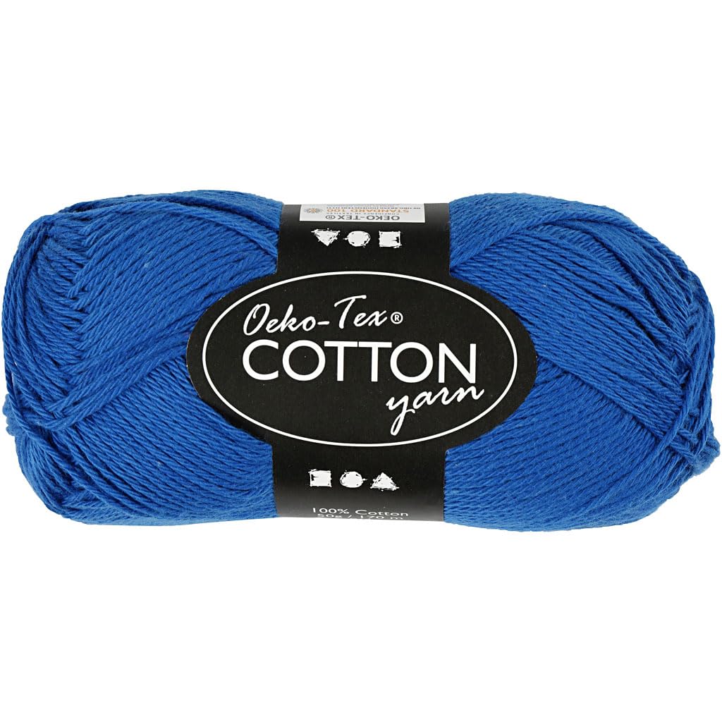 Creativ Cotton Yarn, Cobalt Blue