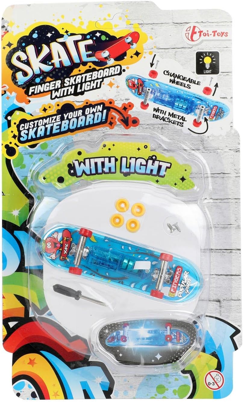 Toi-toys Finger-Skateboard Mit Licht 8 cm Multicolor