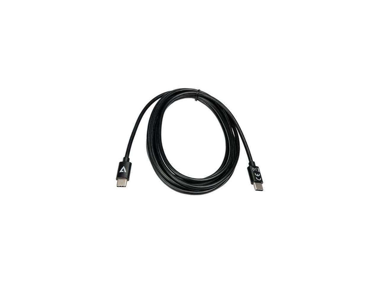 V7 - CABLES USB-C CABLE 480MBPS 2M BLACK BLACK DATA AND POWER CABLE