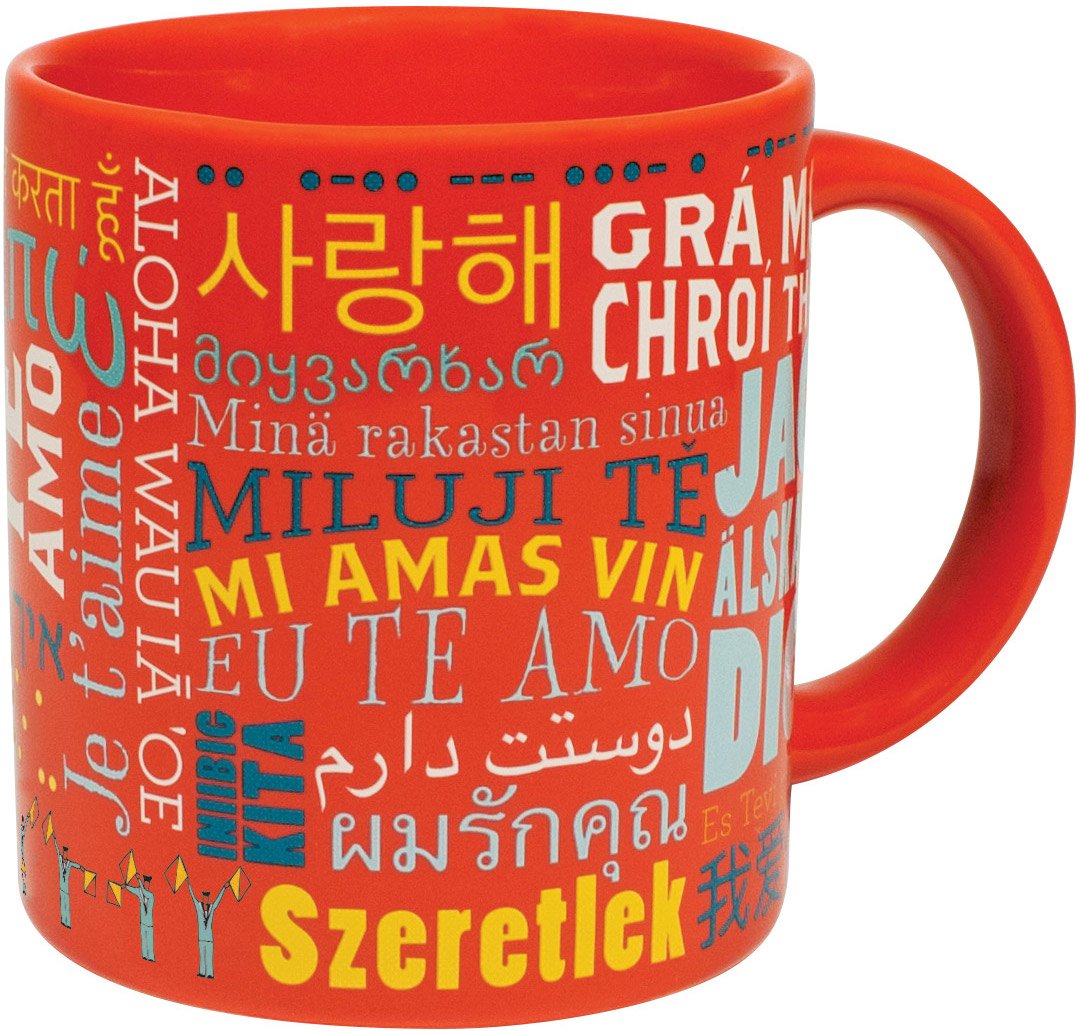 Love Languages Mug - Says I Love You Forty Different Ways - For your Husband, Wife, Boyfriend, or Girlfriend - Comes in a Fun Gift Box